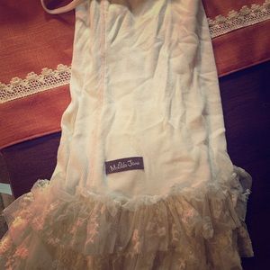 Matilda Jane sleeveless white lace tank girls 12